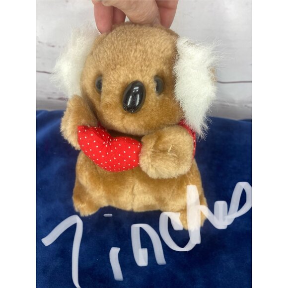 Stein Smith Vintage 7 Inch Stuffed Plush Koala Bear With Heart - Picture 5 of 7
